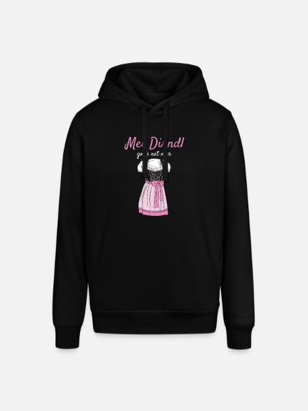 Volksfest Mei Dirndl Gob's Net Mer Dirndl Ersatz - Stanley/Stella SOUNDER Unisex Hoodie - black