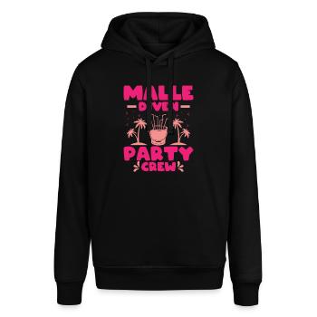 Mallorca Party Malle Diven Party Crew - Stanley/Stella Unisex Hoodie SOUNDER - Schwarz - Vorne - Alina (178cm) & Michal (187cm)
