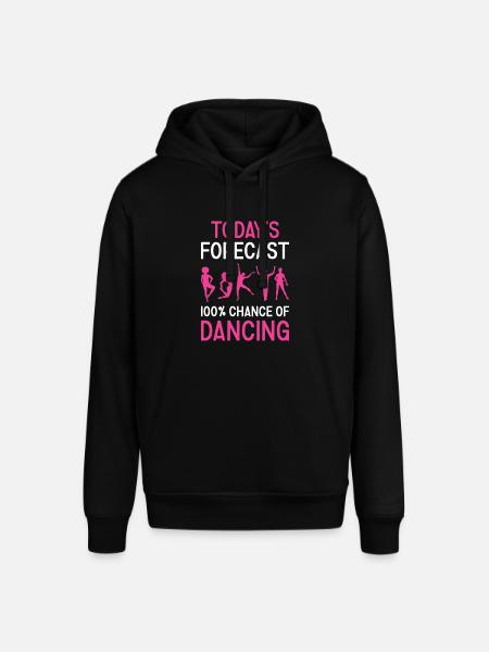 Dancer Today's Forecast Dancing - Stanley/Stella Unisex Hoodie SOUNDER - Schwarz