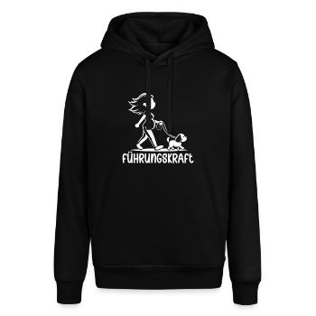 Führungskraft Hundehalterin Hund Geschenkidee - Stanley/Stella Unisex Hoodie SOUNDER - Schwarz - Vorne - Alina (178cm) & Michal (187cm)