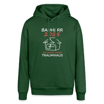 Constructeur 2025 Cadeau Hommes Maison Homme Bâtiment - Sweat à capuche SOUNDER Stanley/Stella Unisexe - vert bouteille - Devant - Alina (178cm) & Michal (187cm)
