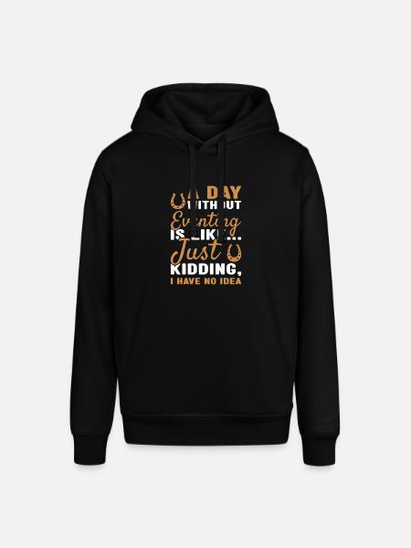 Rider A Day Without Eventing - Stanley/Stella SOUNDER Unisex Hoodie - black