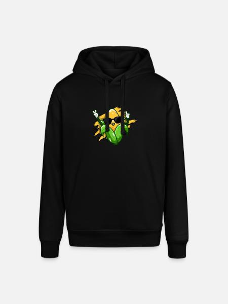Sjov majs design sød majskolbe - majs - Stanley/Stella SOUNDER unisex hoodie - sort