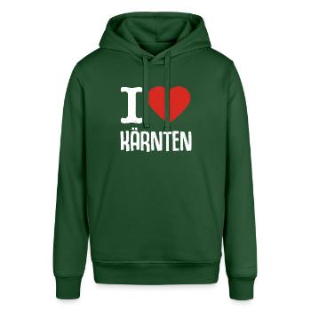 I love Carinthia Austria Austria - Stanley/Stella SOUNDER Unisex Hoodie - bottle green - Front - Alina (178cm) & Michal (187cm)