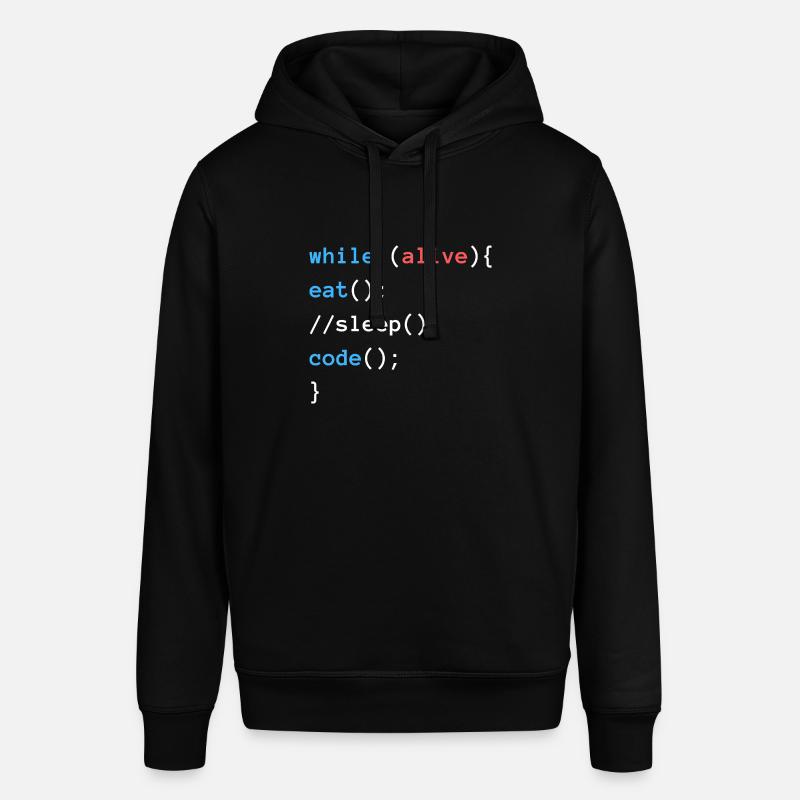 Eat Sleep Code | Programmierer Design - Stanley/Stella Unisex Hoodie SOUNDER - Schwarz
