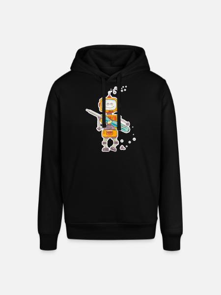 tinbot aquarelle - Sweat à capuche SOUNDER Stanley/Stella Unisexe - noir