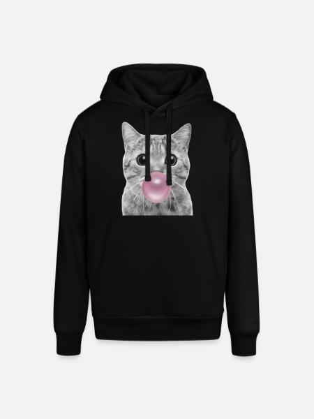 Bubble Cat - Stanley/Stella SOUNDER Unisex Hoodie - black
