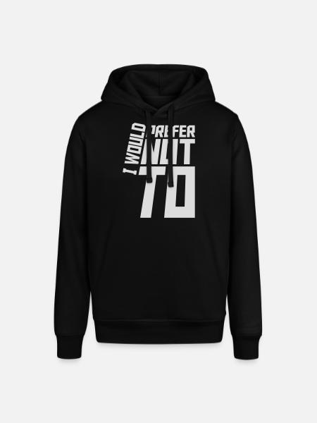 I prefer not to - Stanley/Stella SOUNDER Unisex Hoodie - black