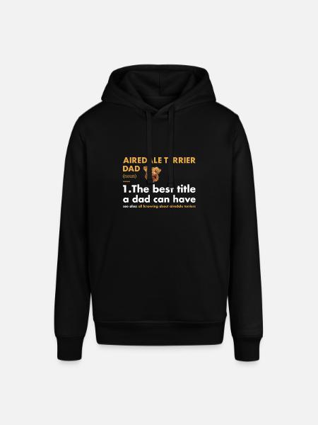 Airedale Terrier Dad Definition - Stanley/Stella SOUNDER Unisex Hoodie - black