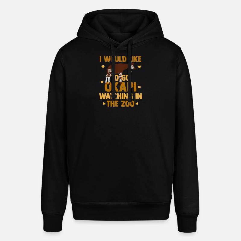 Okapi im Einklang mit der Natur - Stanley/Stella Unisex Hoodie SOUNDER - Schwarz