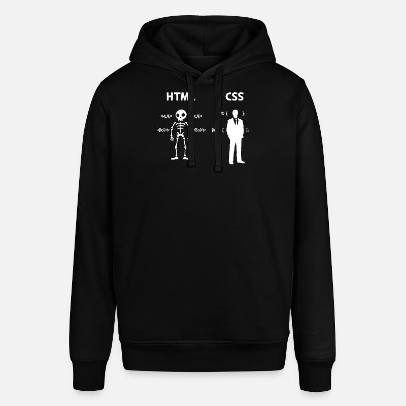 Code Css C++ Php Java Developer Code Scripting - Felpa con cappuccio unisex SOUNDER di Stanley/Stella - nero