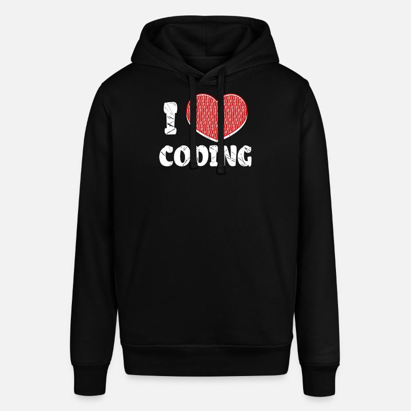 Developer Heart Coding Statement Programmer - Stanley/Stella SOUNDER Unisex Hoodie - black
