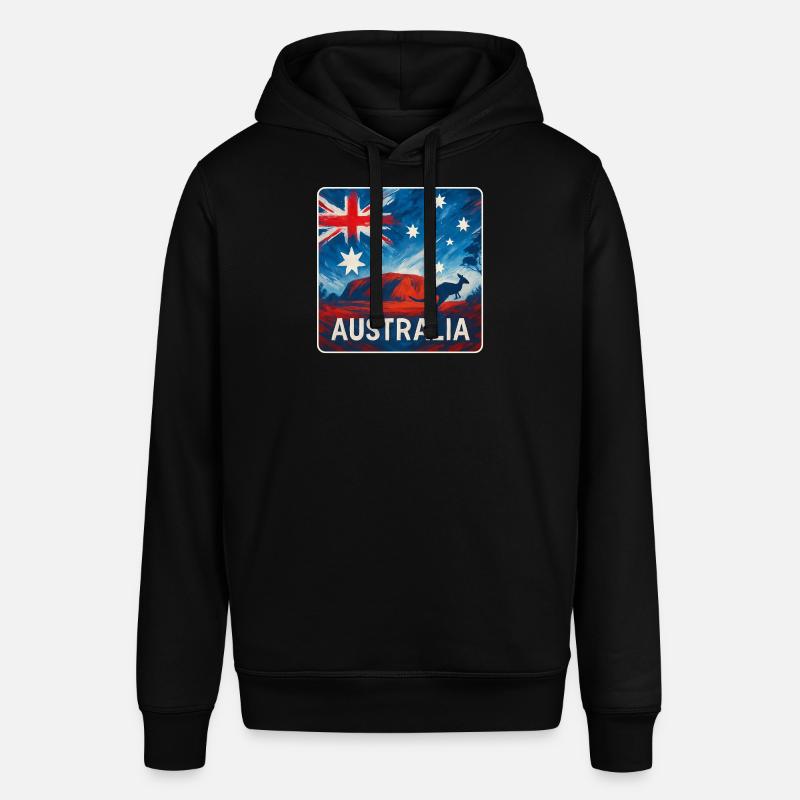 Conception de l’Outback australien - Sweat à capuche SOUNDER Stanley/Stella Unisexe - noir