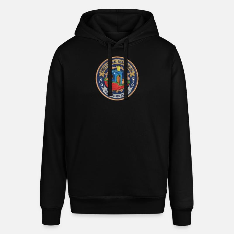 Constructeur professionnel de bateaux Benchy Patch - Sweat à capuche SOUNDER Stanley/Stella Unisexe - noir