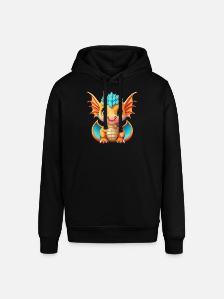 Drachen Blau Orange - Stanley/Stella Unisex Hoodie SOUNDER - Schwarz