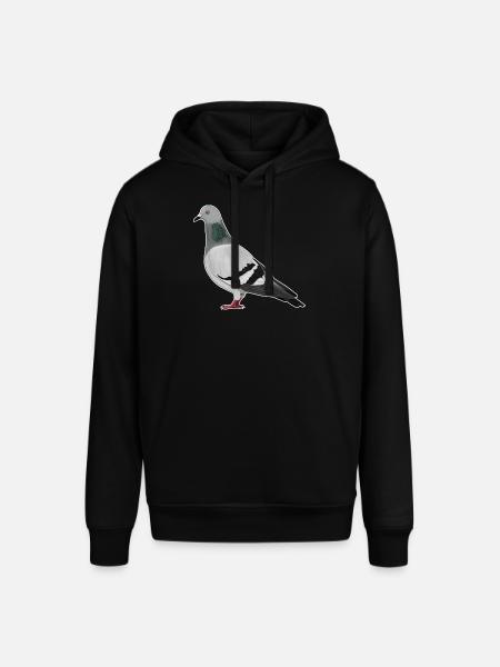 Due fugl tegning ornitolog fuglevenner - Stanley/Stella SOUNDER unisex hoodie - sort
