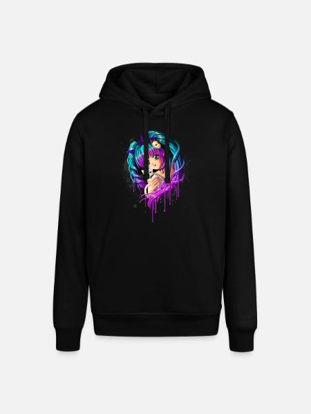 Killing og Pigtail Manga Girl - Stanley/Stella SOUNDER unisex hoodie - sort