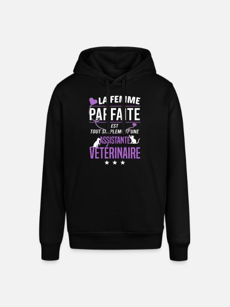 Assistante vétérinaire - Sweat à capuche SOUNDER Stanley/Stella Unisexe - noir