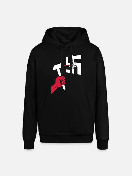 Contre le fascisme Smash - Sweat à capuche SOUNDER Stanley/Stella Unisexe - noir
