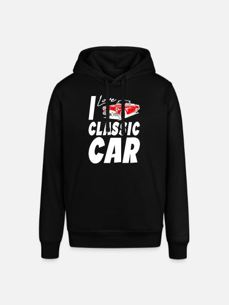 I Love Classic Car - Stanley/Stella SOUNDER Unisex Hoodie - black