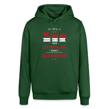 Hommes égaux les meilleurs sont Guinéens - Sweat à capuche SOUNDER Stanley/Stella Unisexe - vert bouteille - Devant - Alina (178cm) & Michal (187cm)