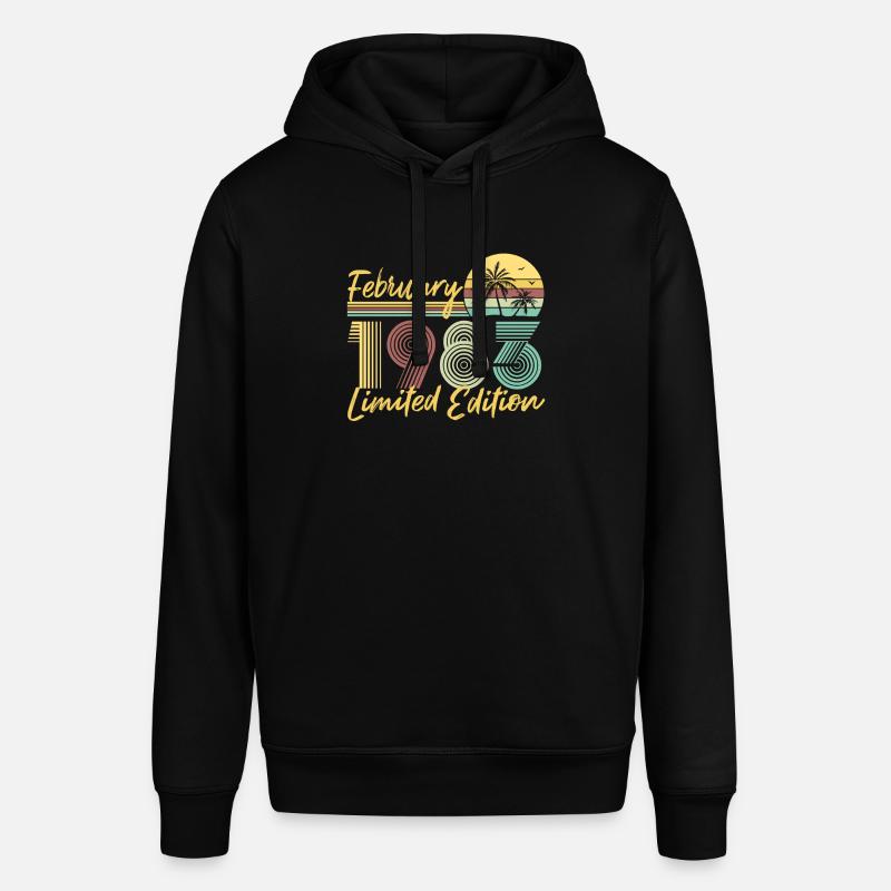 Février 1983 Édition limitée - Sweat à capuche SOUNDER Stanley/Stella Unisexe - noir