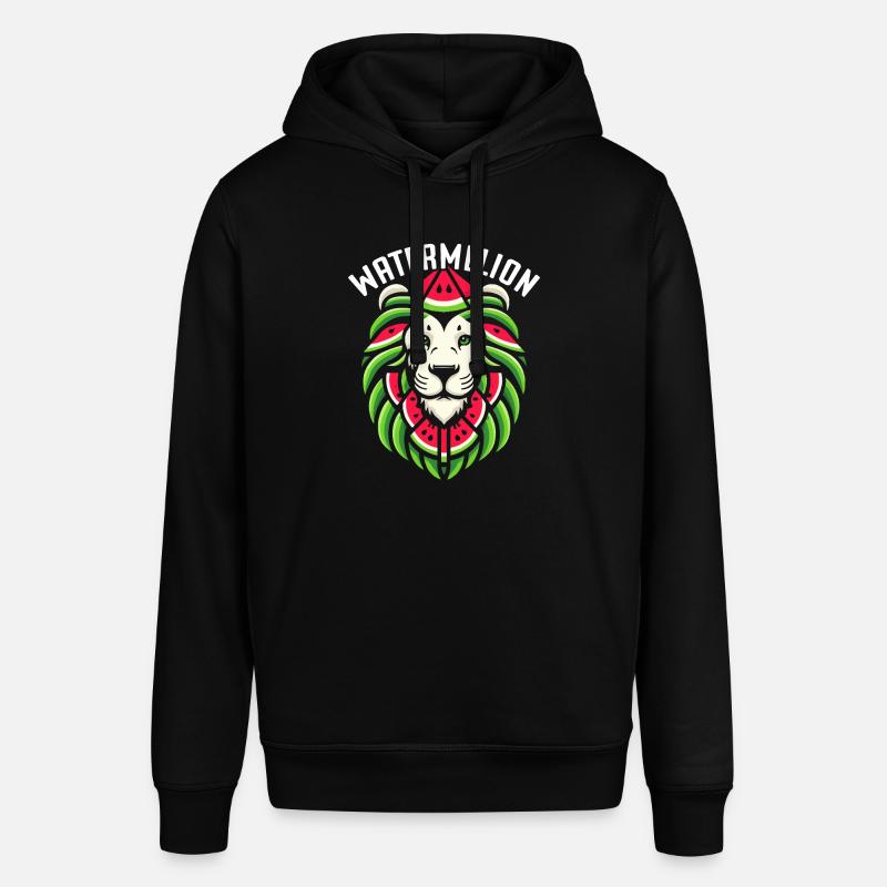 Lion d'été drôle de pastèque - Sweat à capuche SOUNDER Stanley/Stella Unisexe - noir
