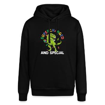 Audhd Behinderung er Autismus Adhs - Stanley/Stella Unisex Hoodie SOUNDER - Schwarz - Vorne - Alina (178cm) & Michal (187cm)