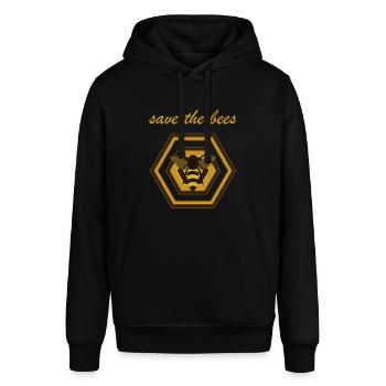save the bees 4 by Miria - Stanley/Stella Unisex Hoodie SOUNDER - Schwarz - Vorne - Alina (178cm) & Michal (187cm)