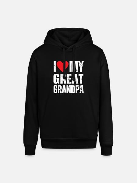Jeg elsker min oldefar - Stanley/Stella SOUNDER unisex hoodie - sort