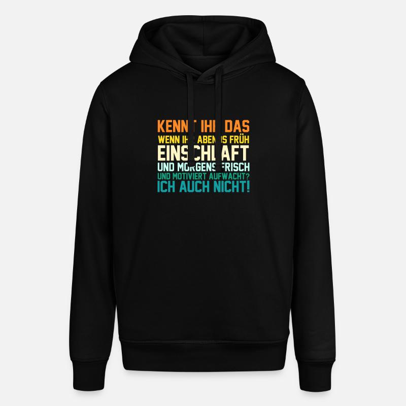Faulenzer Langschläfer Motivation - Stanley/Stella Unisex Hoodie SOUNDER - Schwarz