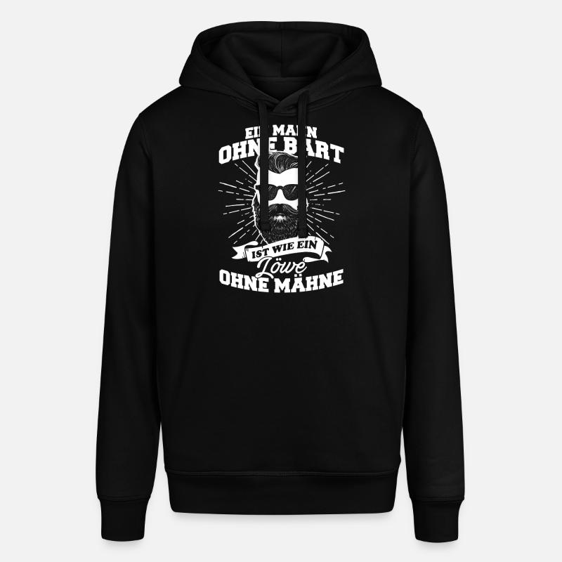 Mann Bart Löwe Vollbart - Stanley/Stella Unisex Hoodie SOUNDER - Schwarz