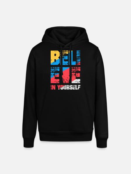 Believe in yourself - Stanley/Stella SOUNDER Unisex Hoodie - black