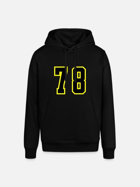78 Number Jersey - Stanley/Stella SOUNDER Unisex Hoodie - black