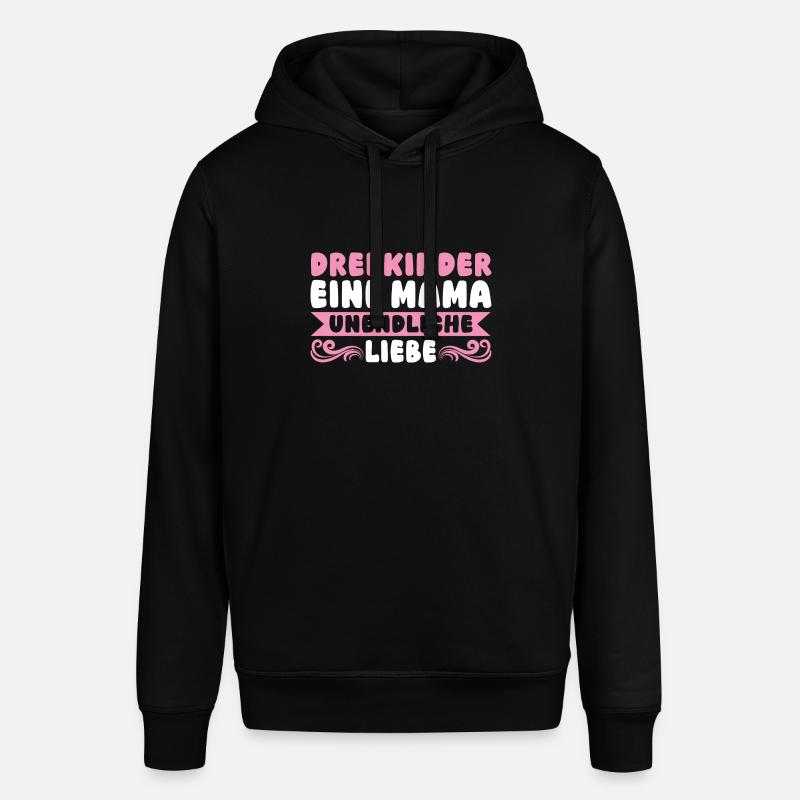Maman de 3 enfants - Sweat à capuche SOUNDER Stanley/Stella Unisexe - noir