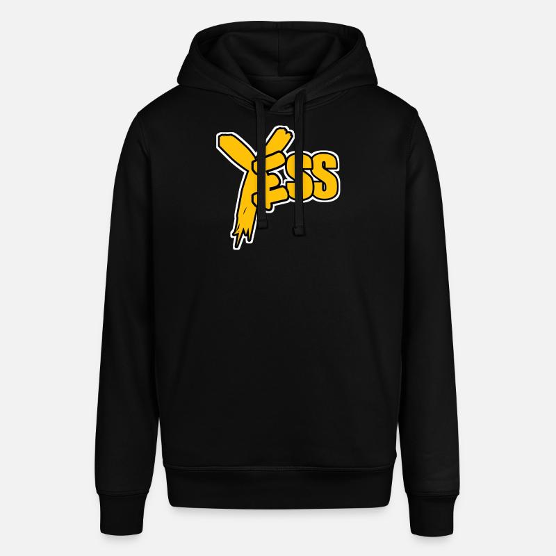 YES Jaune Pop Comic - Sweat à capuche SOUNDER Stanley/Stella Unisexe - noir