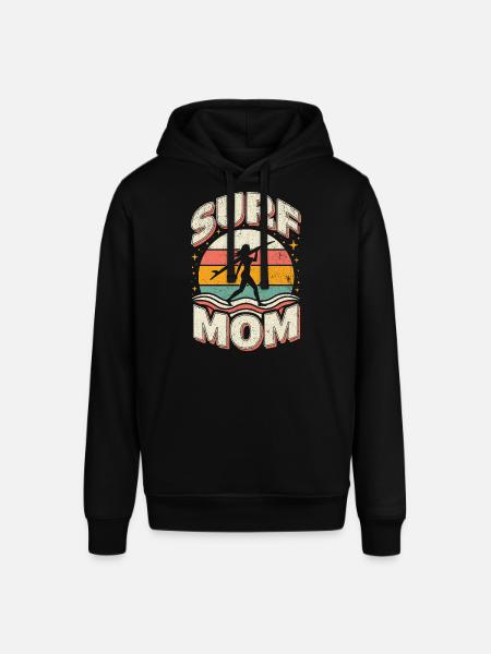 Surf Mom Rétro - Sweat à capuche SOUNDER Stanley/Stella Unisexe - noir