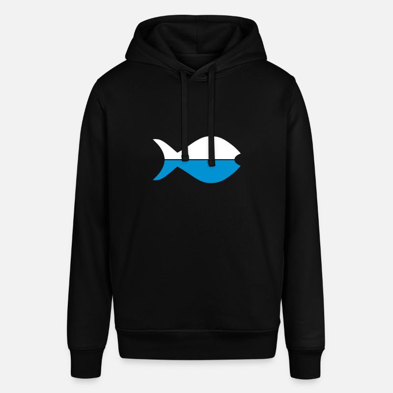 Deux moitiés de poisson - Sweat à capuche SOUNDER Stanley/Stella Unisexe - noir
