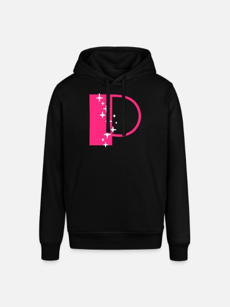 Buchstabe P Glitzer - Stanley/Stella Unisex Hoodie SOUNDER - Schwarz