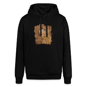 Stellung 7 - Stanley/Stella Unisex Hoodie SOUNDER - Schwarz - Vorne - Alina (178cm) & Michal (187cm)