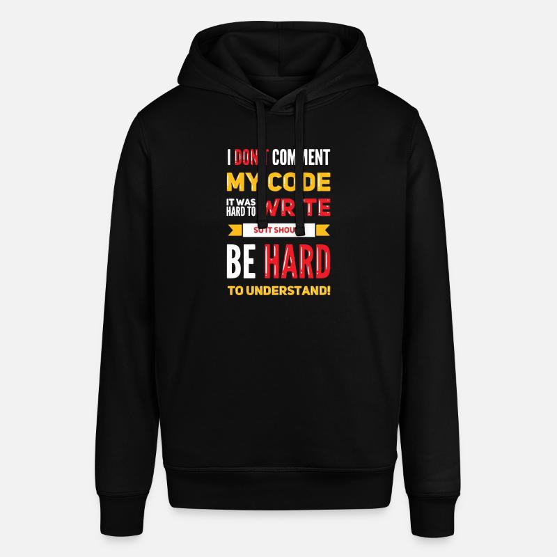 I Don't Comment My Code - Stanley/Stella Unisex Hoodie SOUNDER - Schwarz
