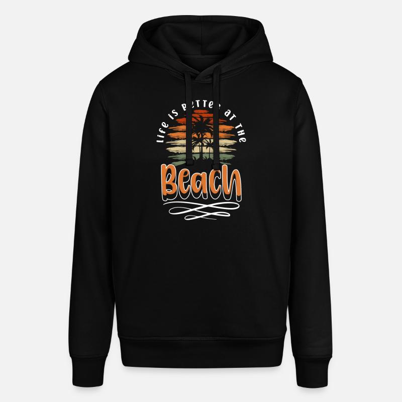 Plage Soleil Surf Sable - Sweat à capuche SOUNDER Stanley/Stella Unisexe - noir