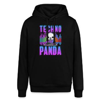Rave Rave Musik Electro Abfeiern - Stanley/Stella Unisex Hoodie SOUNDER - Schwarz - Vorne - Alina (178cm) & Michal (187cm)