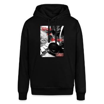 wine and shine bw ed - Stanley/Stella Unisex Hoodie SOUNDER - Schwarz - Vorne - Alina (178cm) & Michal (187cm)