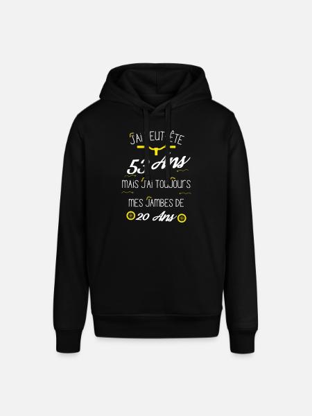 cadeau 53 Ans vélo - Sweat à capuche SOUNDER Stanley/Stella Unisexe - noir