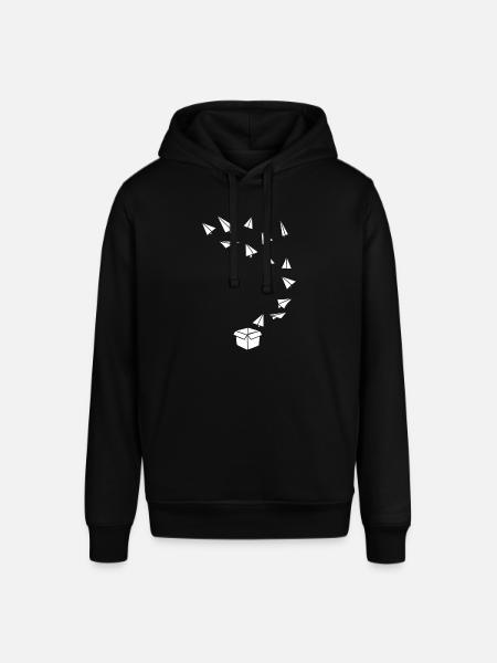 Paper Airplane Paper Airplane Box - Stanley/Stella SOUNDER Unisex Hoodie - black