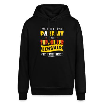 Lens supporter football lensois cadeau humour - Sweat à capuche SOUNDER Stanley/Stella Unisexe - noir - Devant - Alina (178cm) & Michal (187cm)