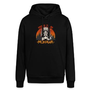 Proud To Be Mohawk Native American - Stanley/Stella SOUNDER Unisex Hoodie - black - Front - Alina (178cm) & Michal (187cm)