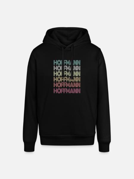 Hoffmann Retro Efternavn Familiegave - Stanley/Stella SOUNDER unisex hoodie - sort