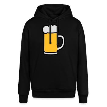 Beermug 3 colors - Stanley/Stella SOUNDER Unisex Hoodie - black - Front - Alina (178cm) & Michal (187cm)